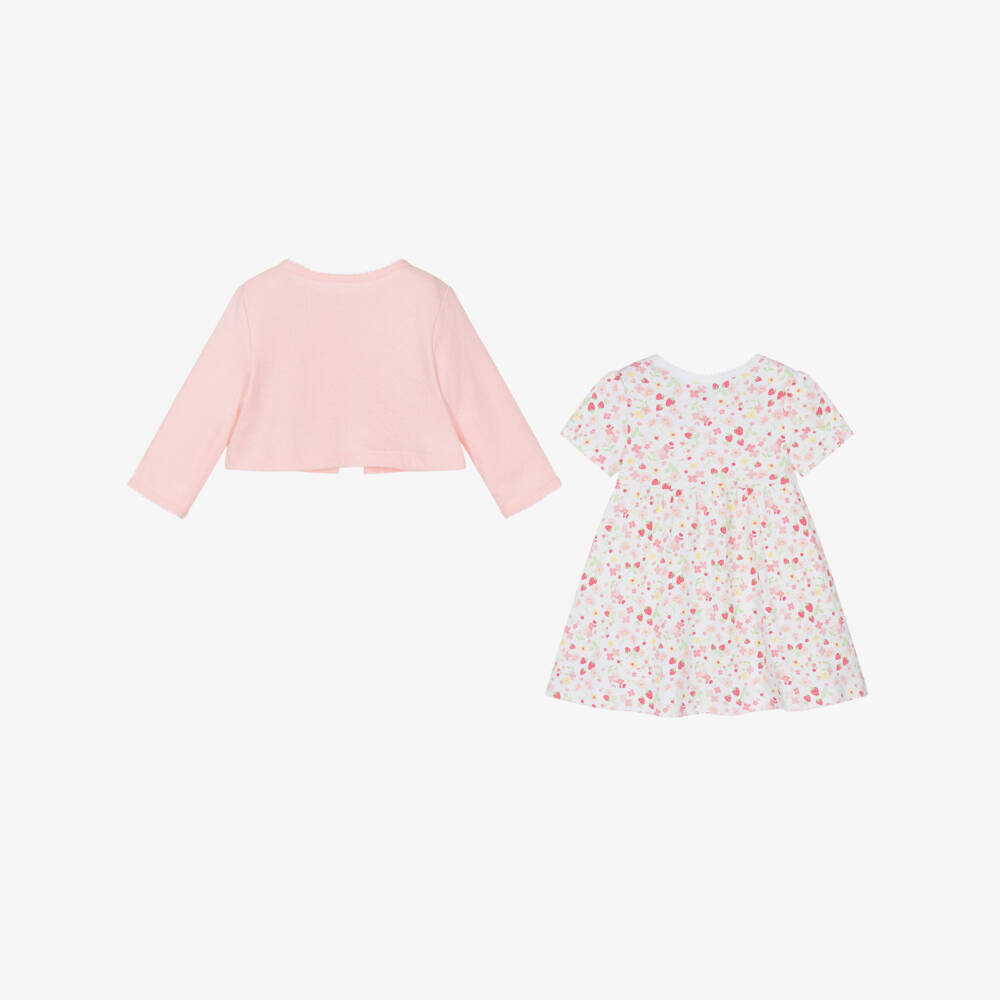 Little Me-Girls Pink Berry Delight Dress Ensemble | Childrensalon Outlet