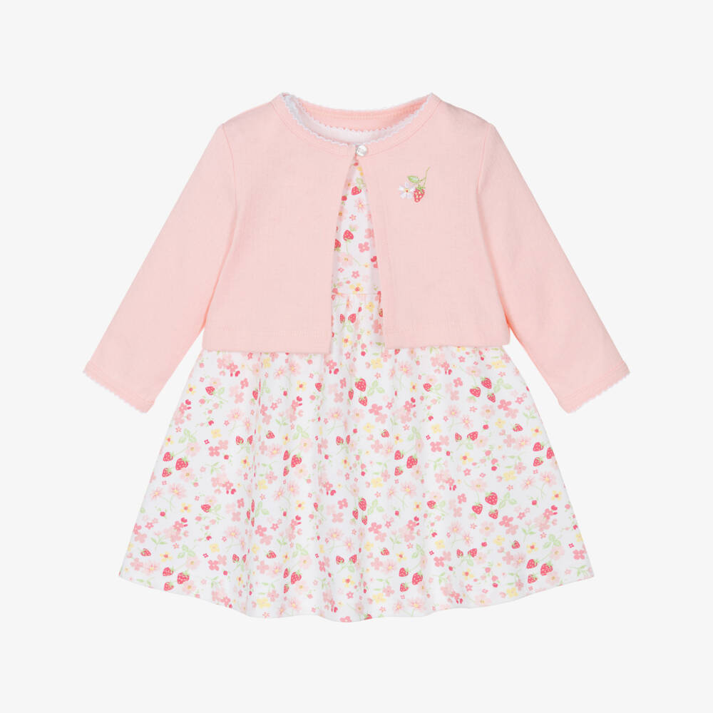 Little Me-Girls Pink Berry Delight Dress Ensemble | Childrensalon Outlet