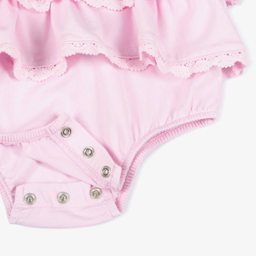Little Me-Girls Rosy Lace Shortie Ensemble | Childrensalon Outlet
