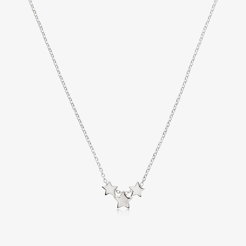Little Star-Girls Elegant Silver Star Necklace | Childrensalon Outlet
