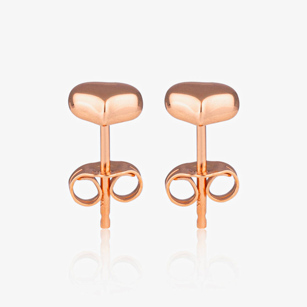 Little Star-Girls Heart-Shaped Rose Earrings | Childrensalon Outlet