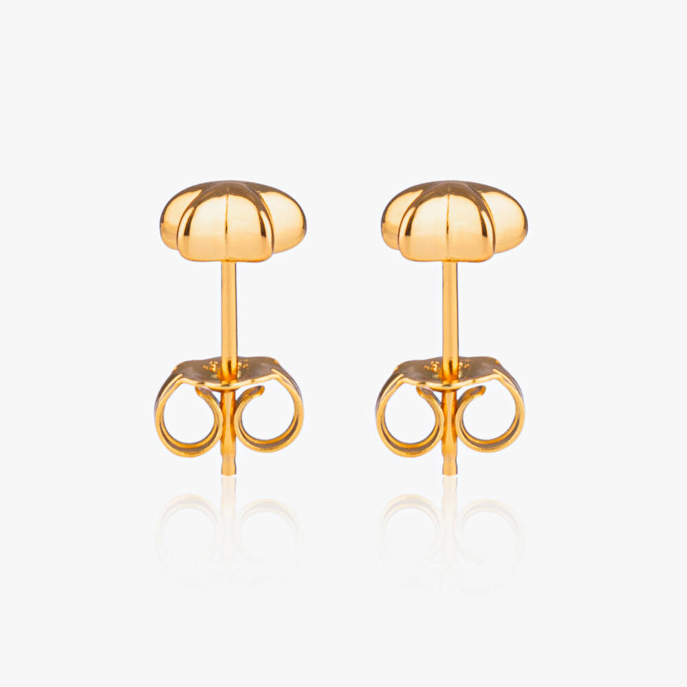Little Star-Girls Radiant Star Gold Studs | Childrensalon Outlet