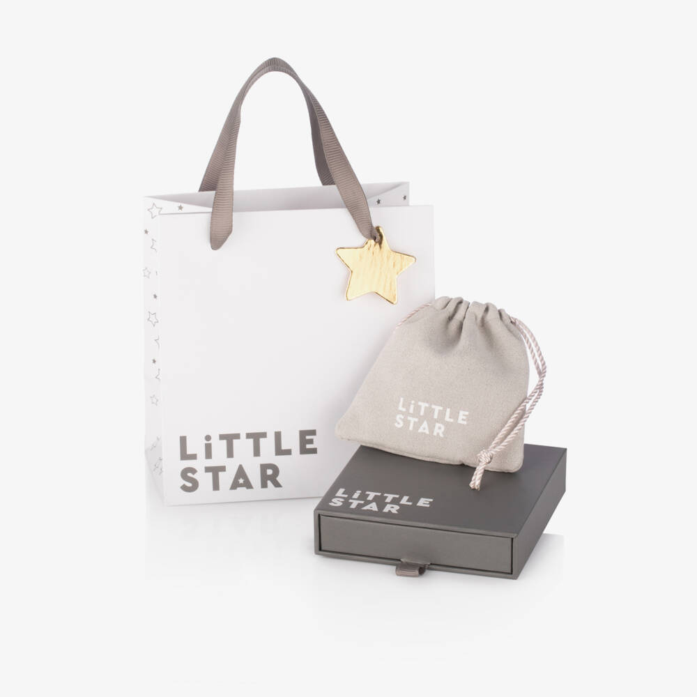 Little Star-Girls Silver Bracelet with Heart Charm | Childrensalon Outlet