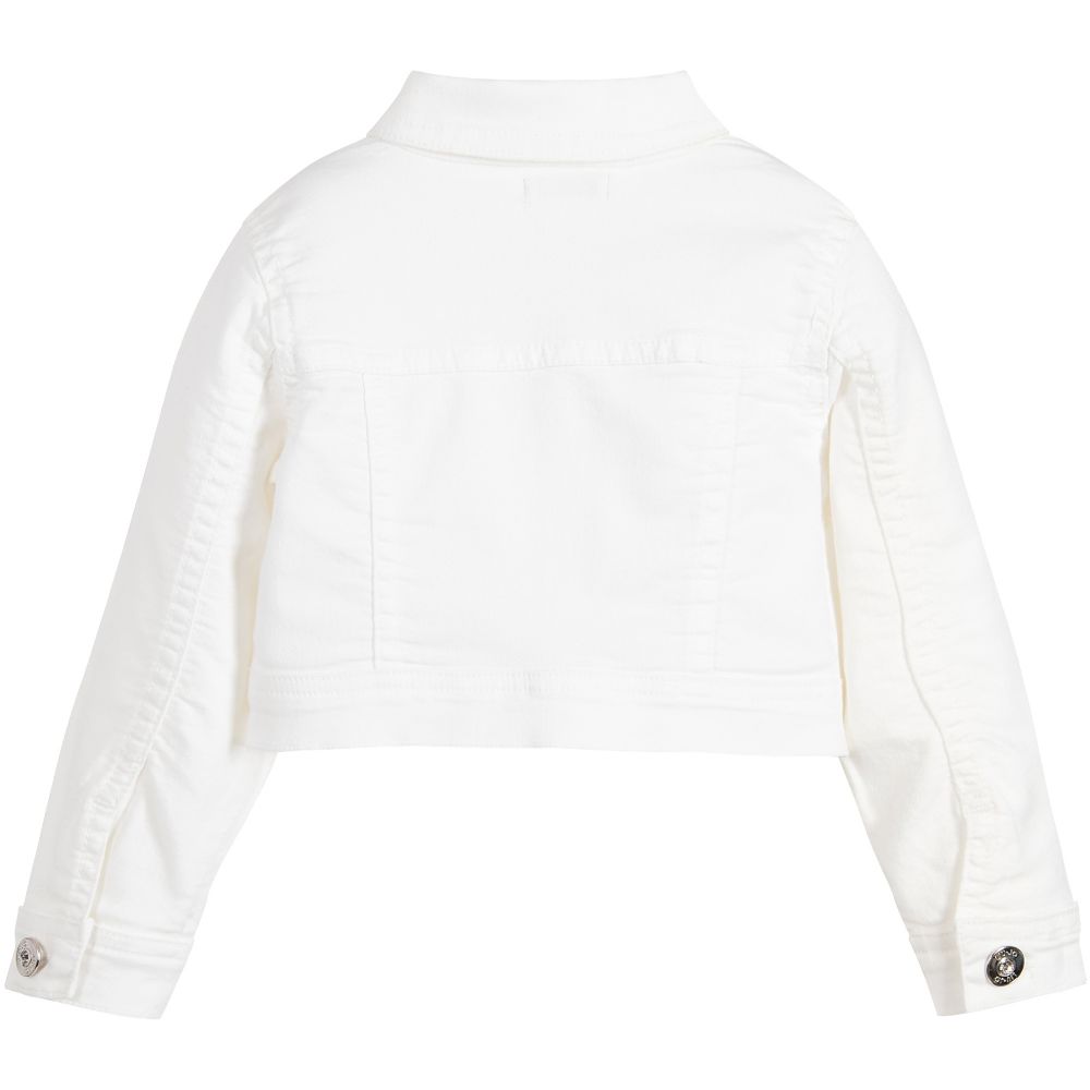 Liu Jo-جاكيت قصير قطن تويل لون عاجي للبنات | Childrensalon Outlet