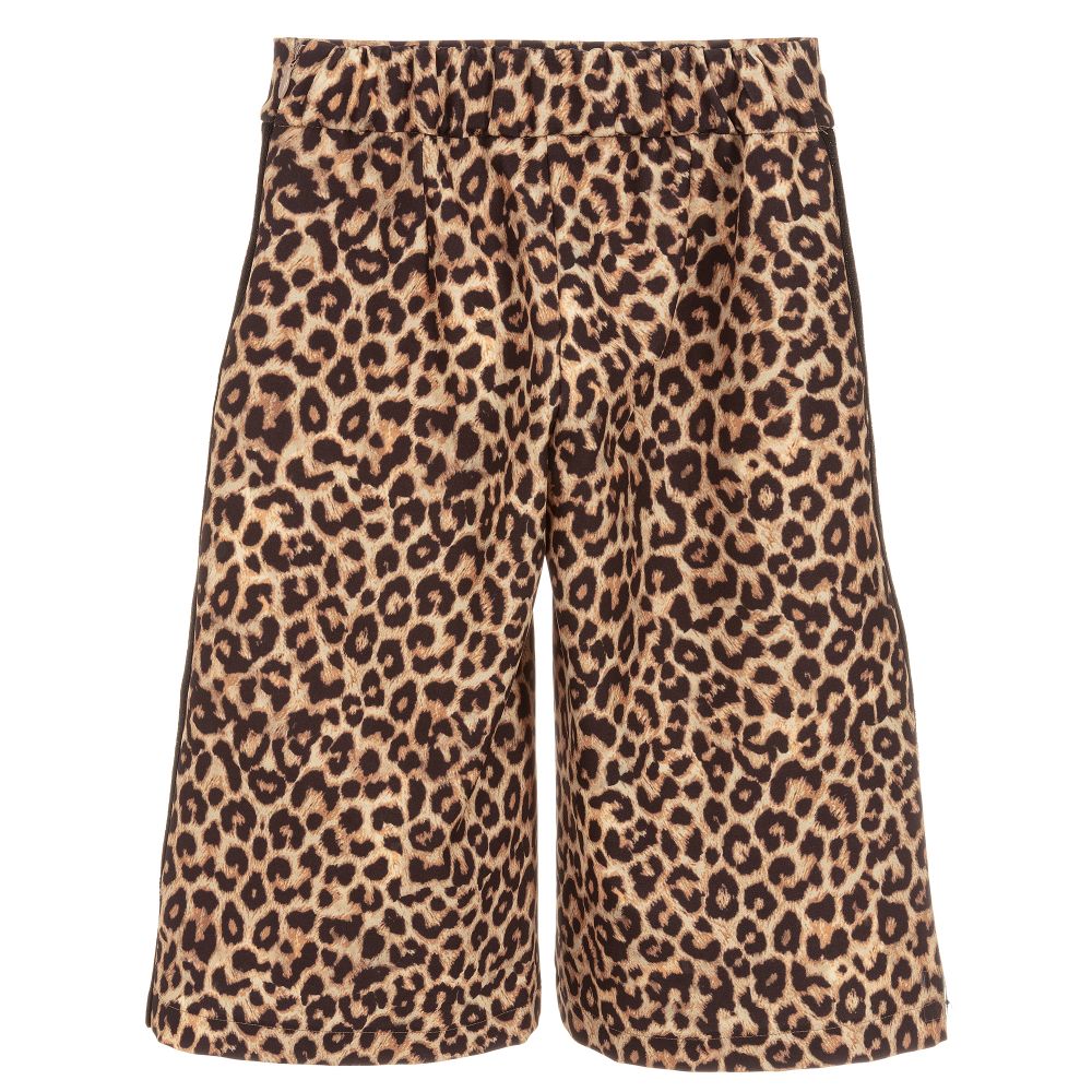 Loredana-Beige Leopard Print Culottes | Childrensalon Outlet