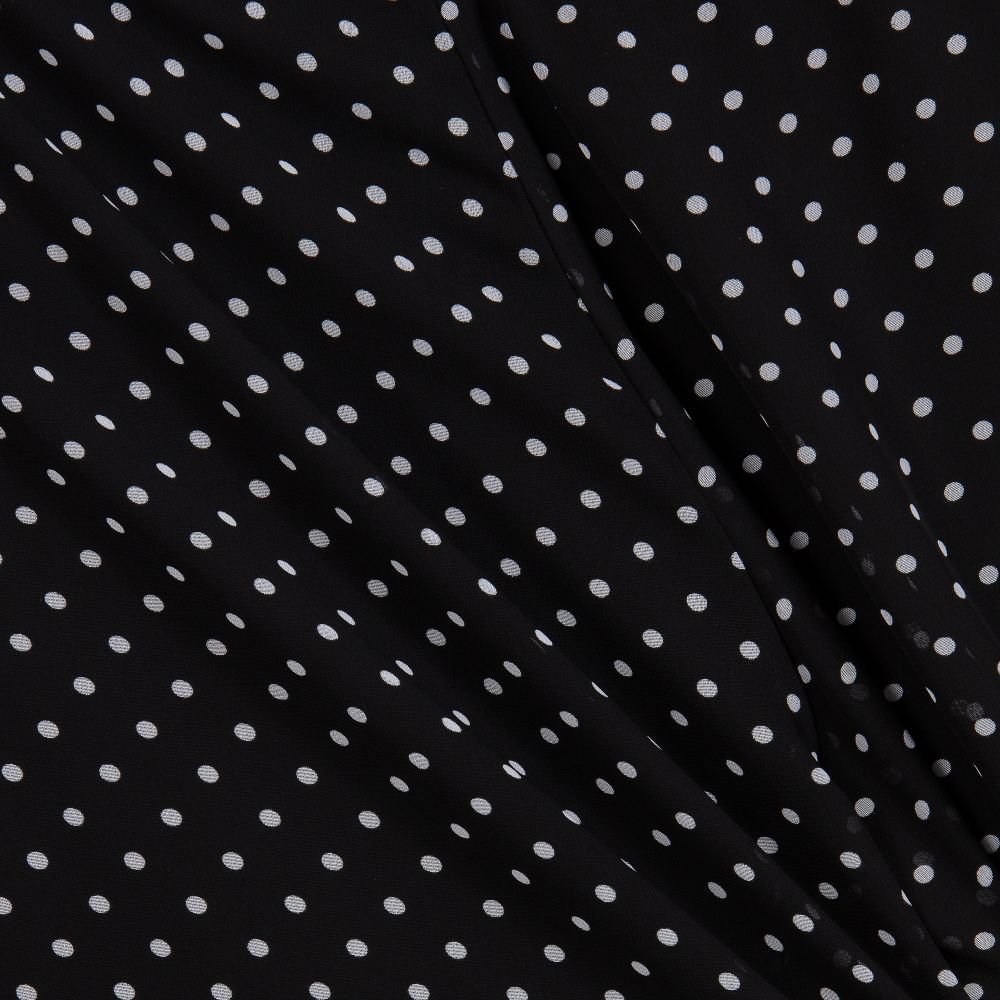 Loredana-Black Dotted Chiffon Culottes | Childrensalon Outlet