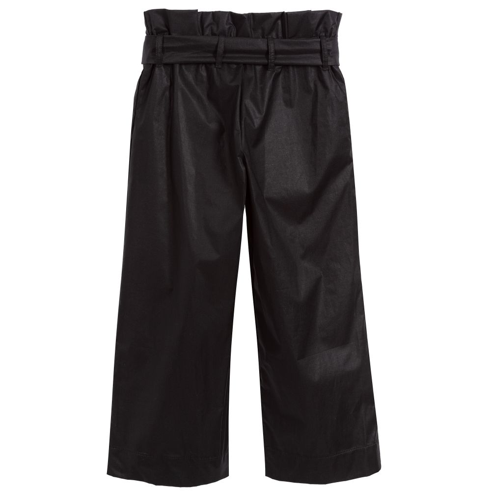 Ladies black outlet cotton trousers