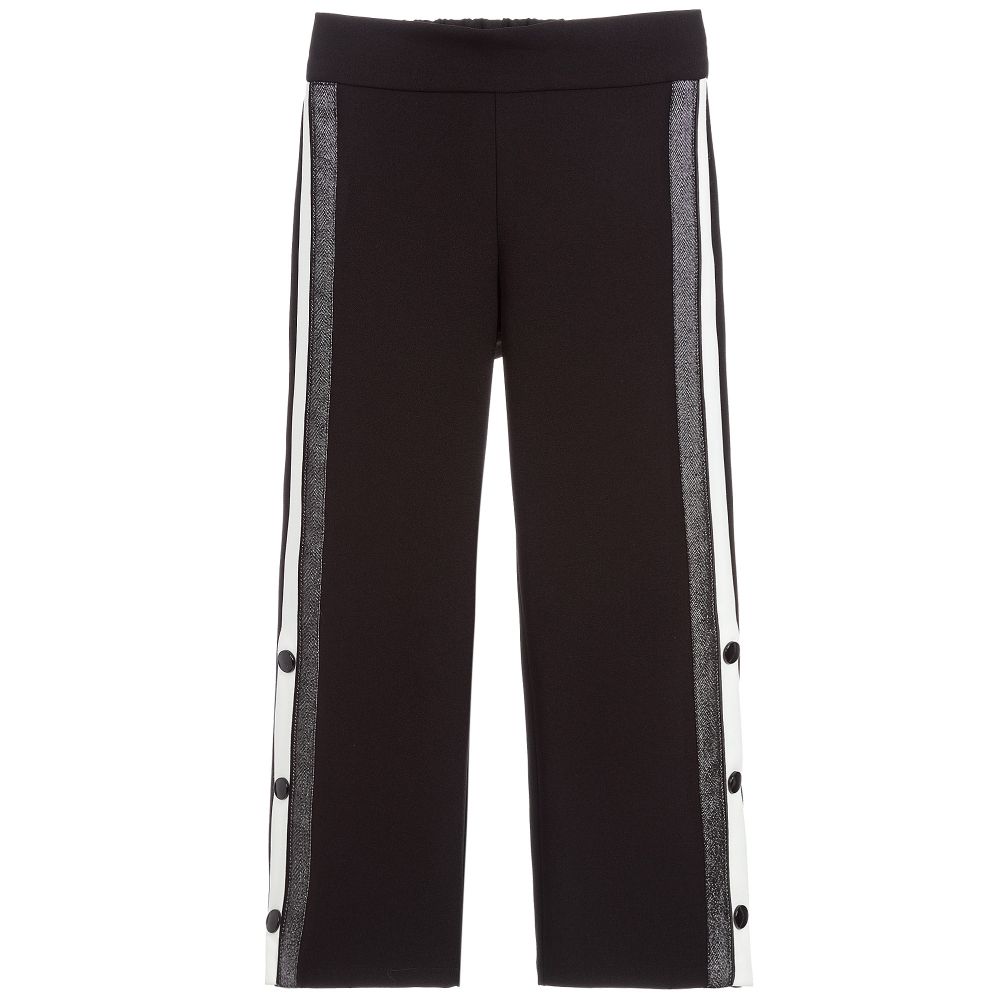 Loredana-Girls Black Crêpe Trousers | Childrensalon Outlet