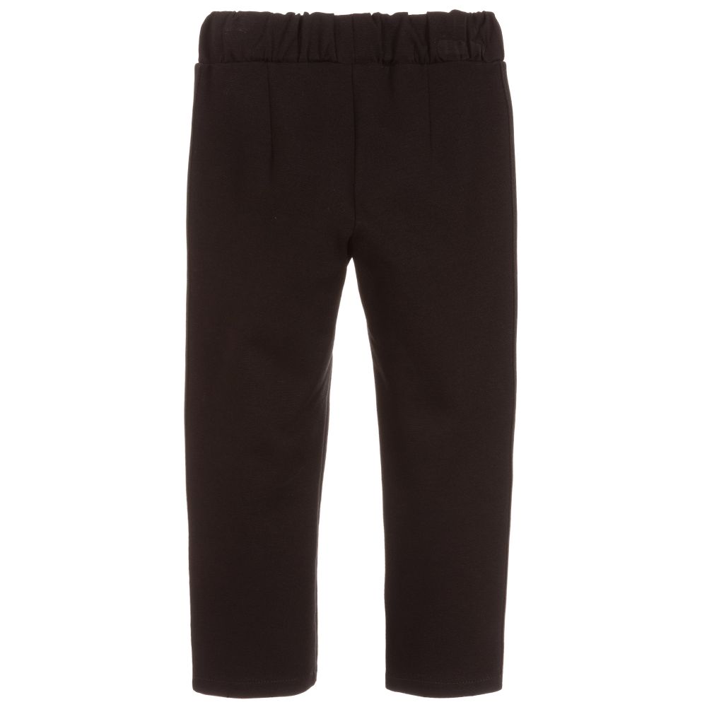 Loredana-Girls Black Jersey Trousers | Childrensalon Outlet