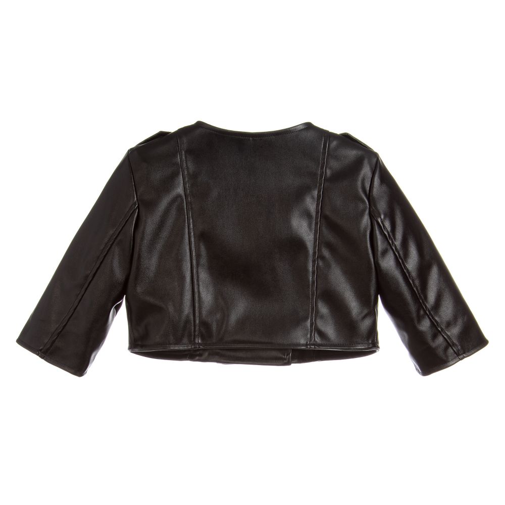 Loredana-Girls Faux Leather Jacket | Childrensalon Outlet