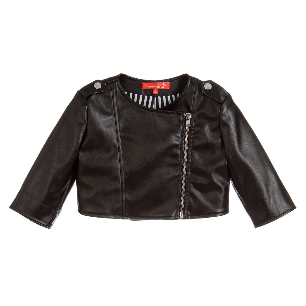Loredana Girls Faux Leather Jacket Childrensalon Outlet