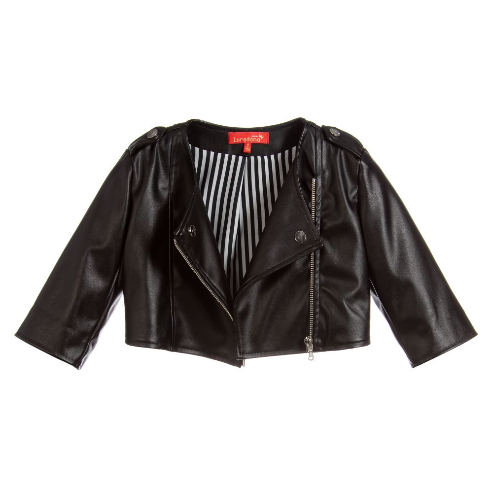 Loredana-Girls Faux Leather Jacket | Childrensalon Outlet
