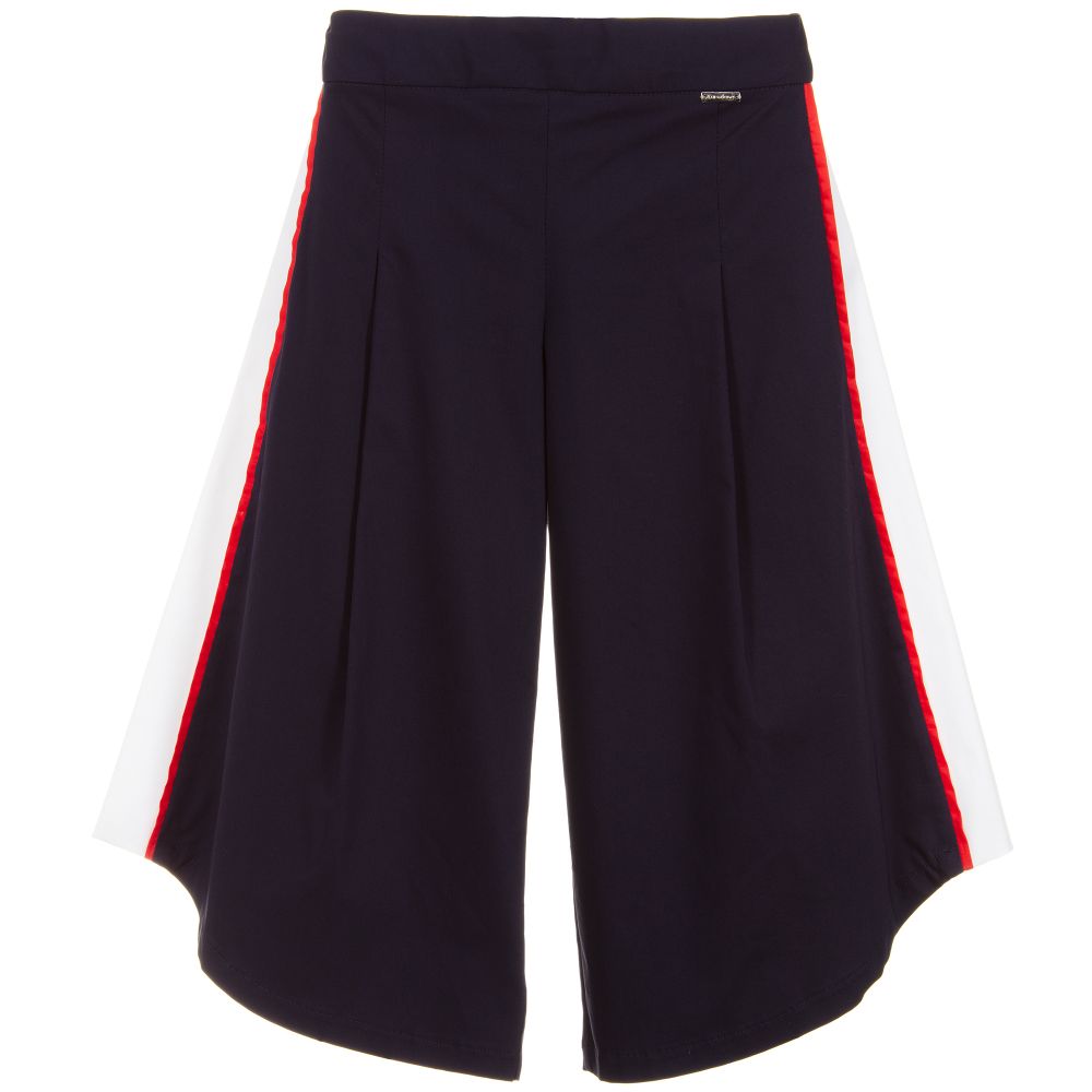 Loredana - Girls Navy Blue Culottes | Childrensalon