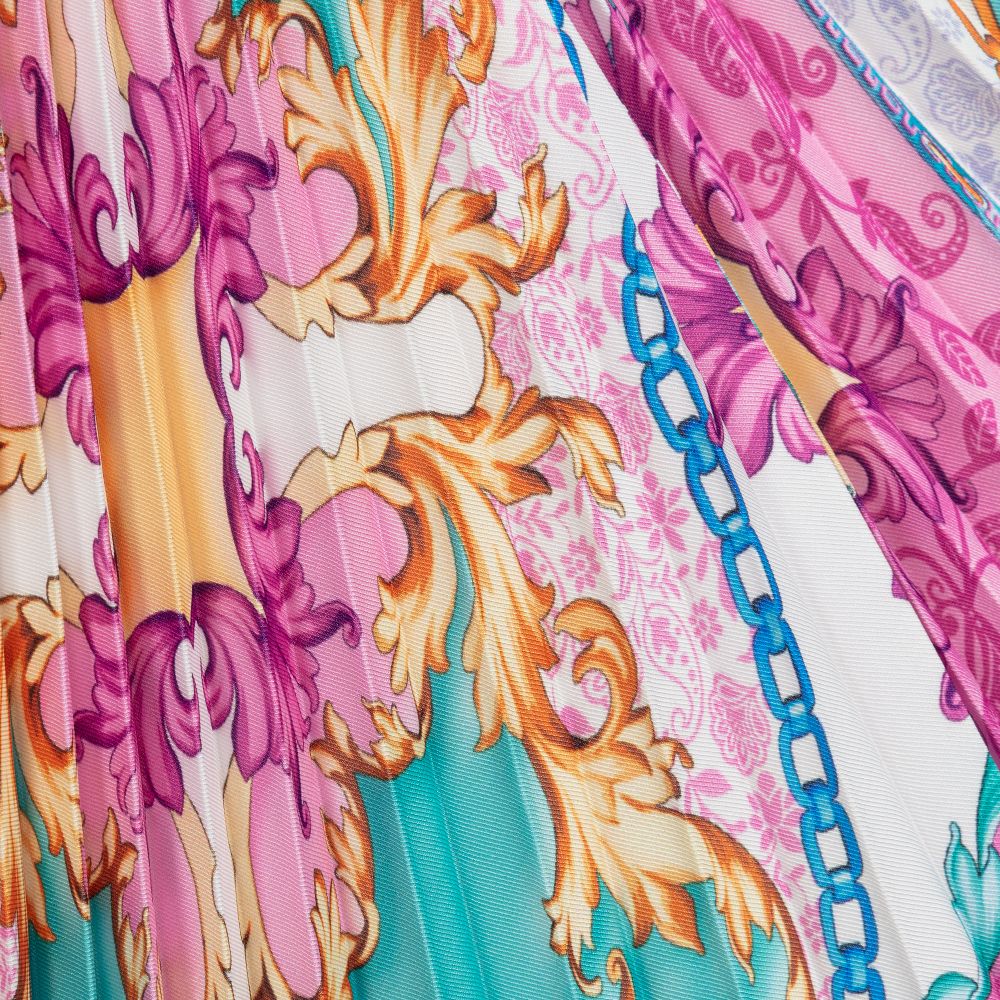 Loredana-Girls Pink & Blue Satin Skirt | Childrensalon Outlet