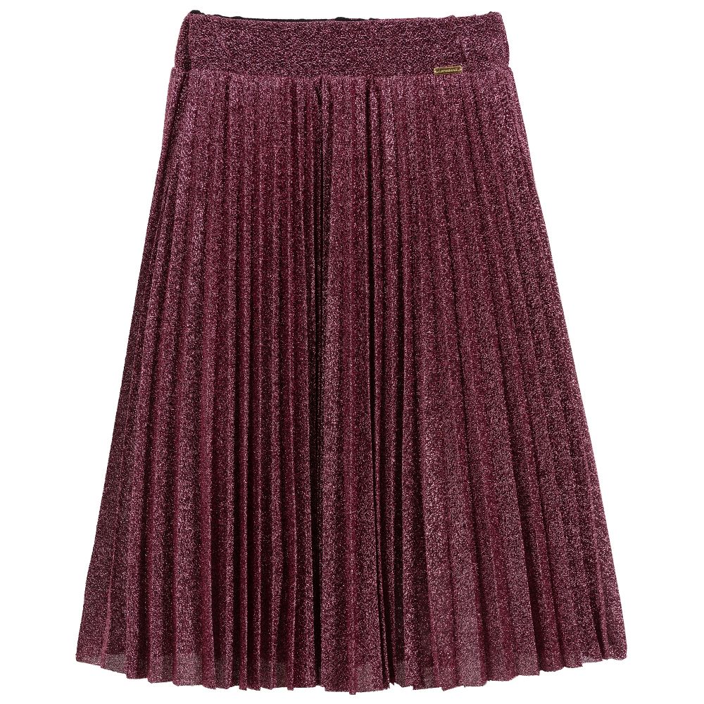 Loredana Le Bellissime - Glittery Pink Pleated Skirt | Childrensalon