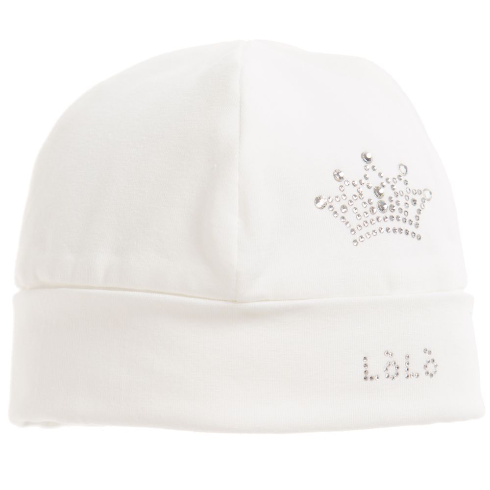 Loredana LòLò - Ivory Hat with Diamanté Crown | Childrensalon
