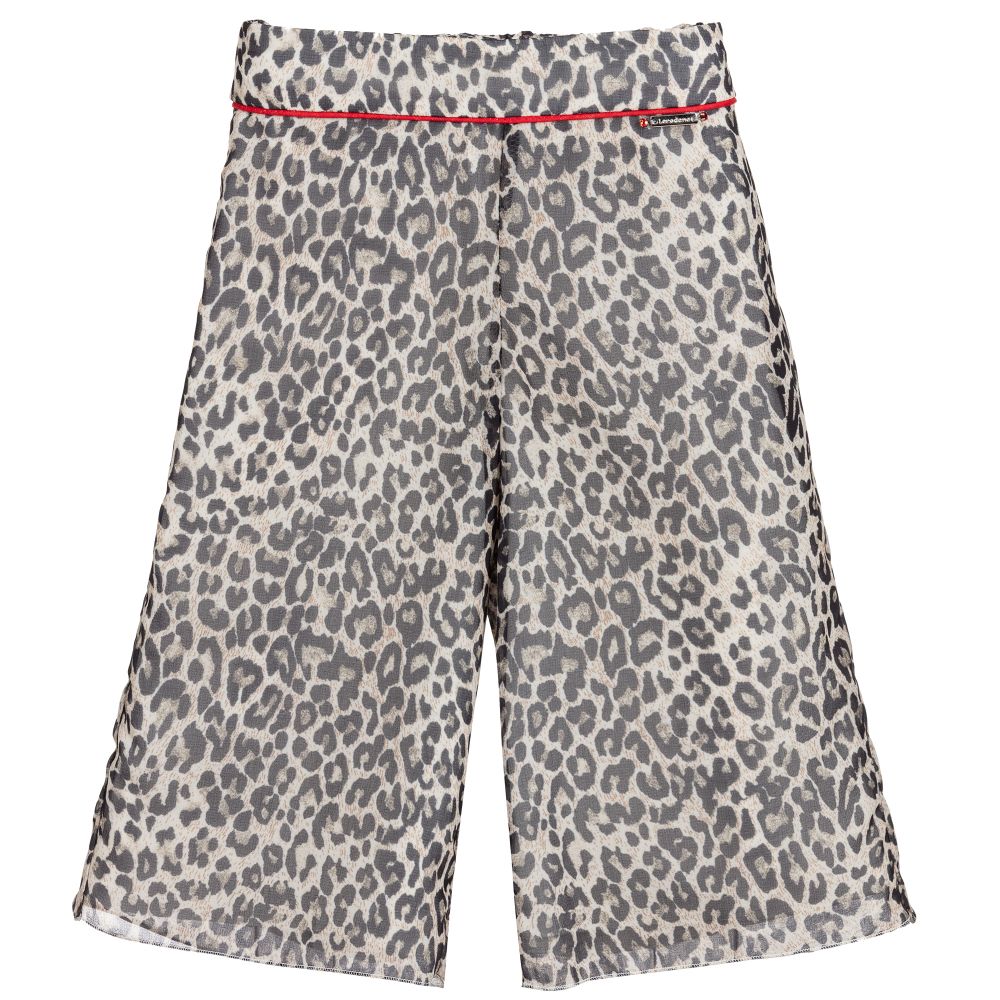 Loredana - Leopard Print Chiffon Culottes | Childrensalon