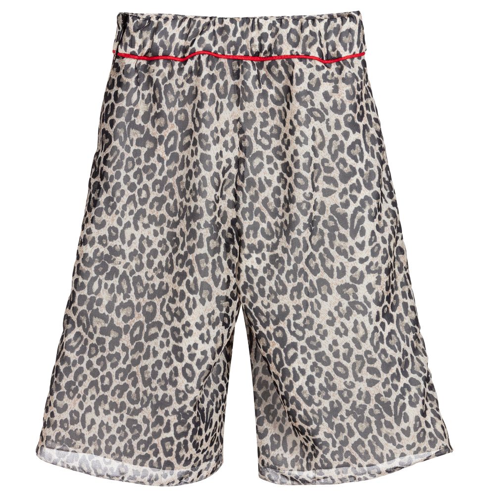 Loredana-Leopard Print Chiffon Culottes | Childrensalon Outlet