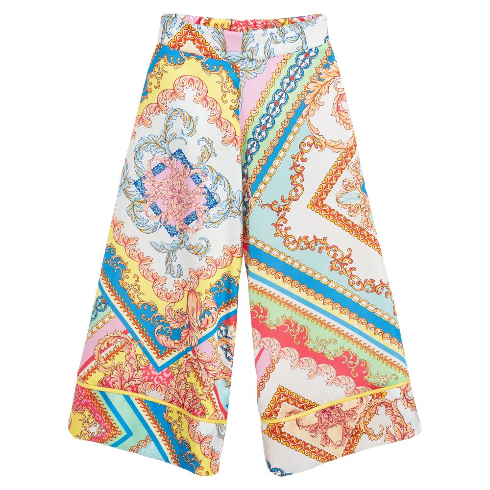 Loredana - Pink & Blue Culotte Trousers | Childrensalon