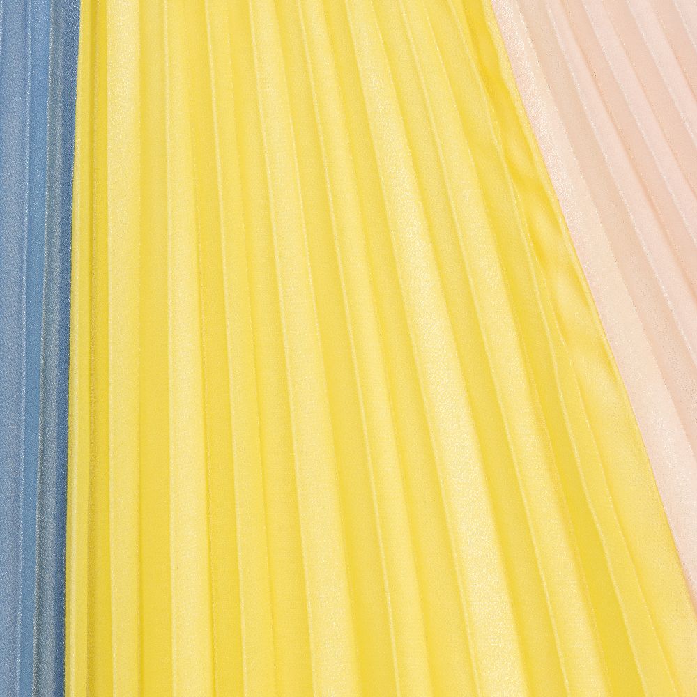 Pink metallic skirt yellow outlet