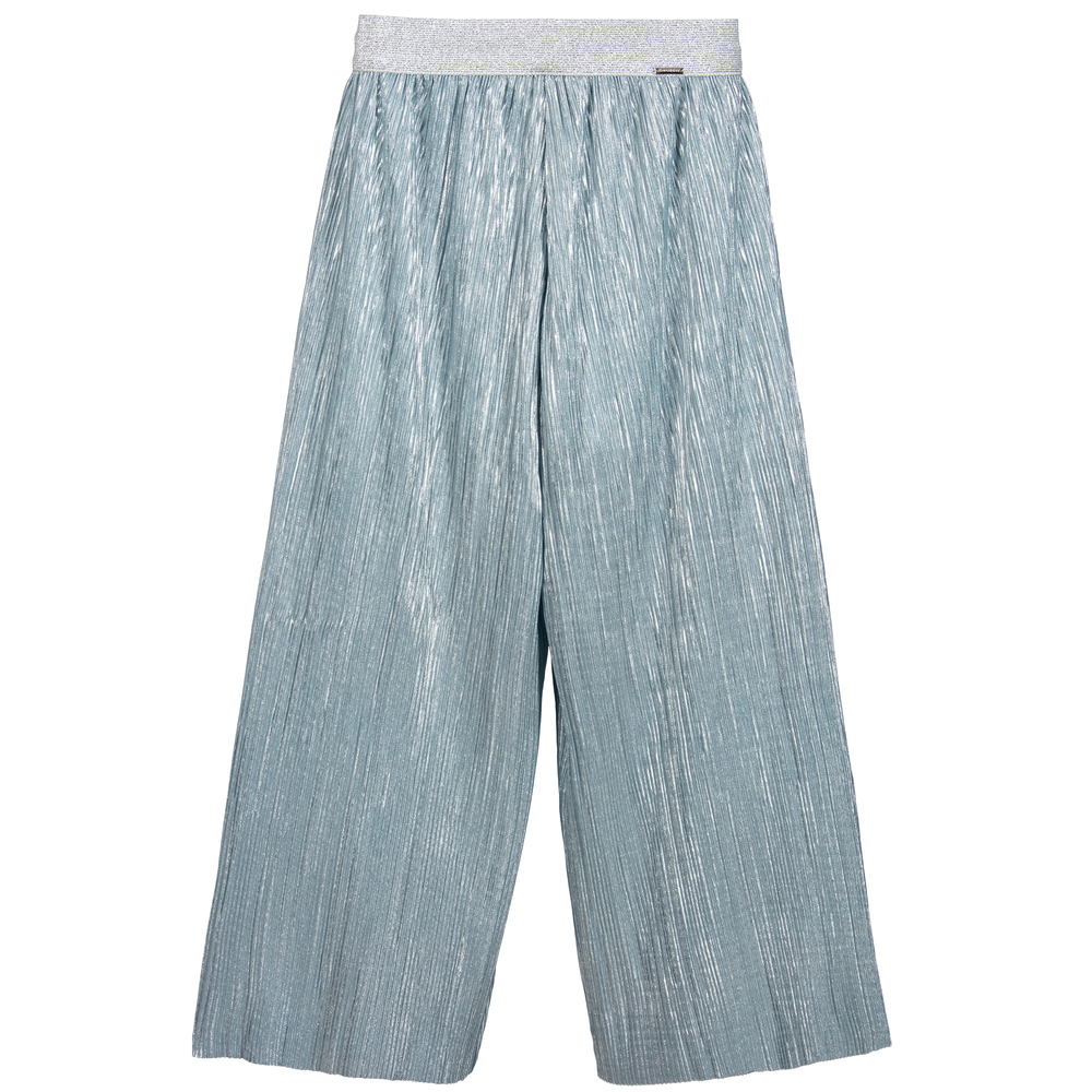 Loredana - Silver Blue Pleated Culottes | Childrensalon