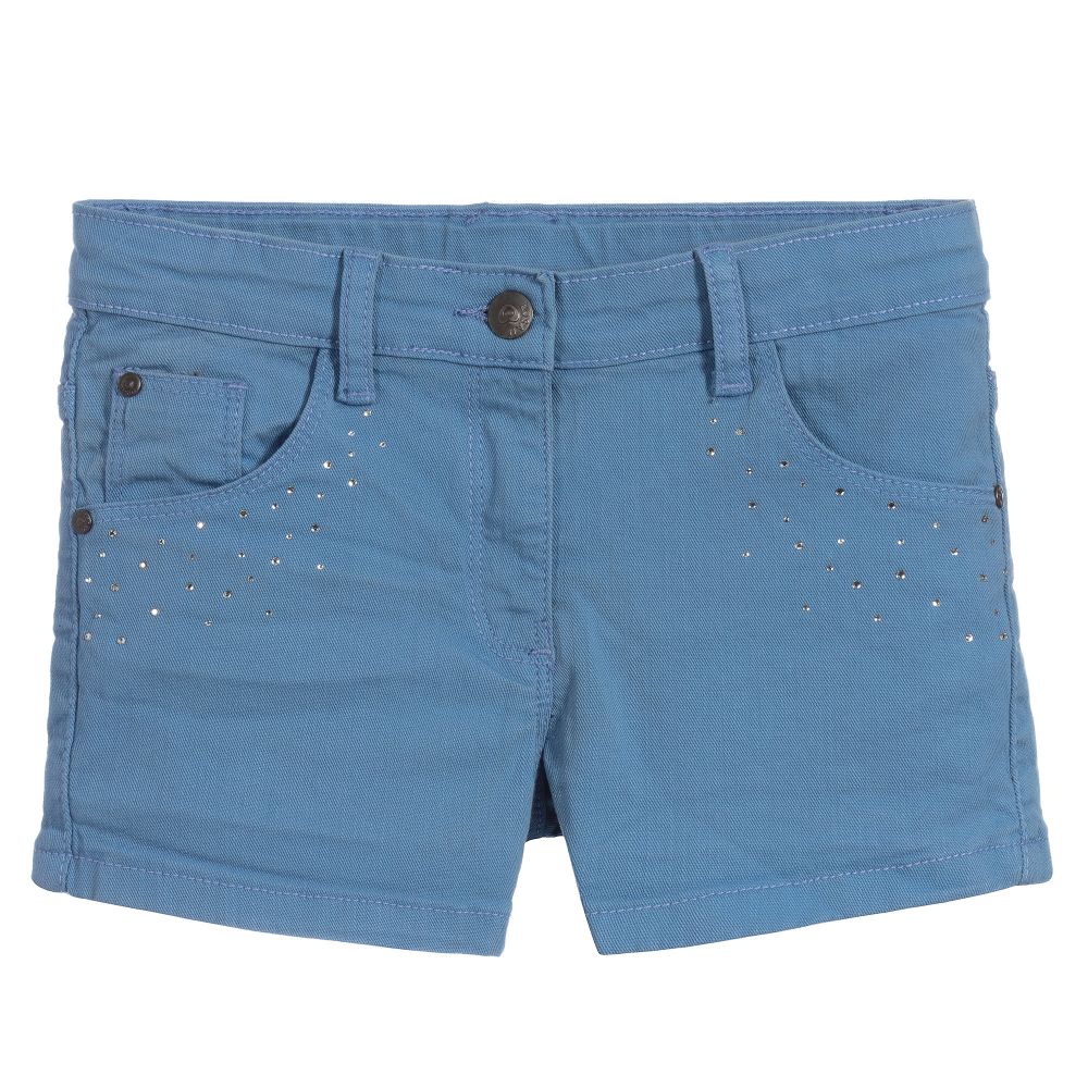 Losan - Blue Cotton Shorts | Childrensalon