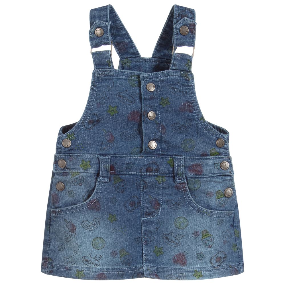Losan - Blue Jersey Pinafore Dress | Childrensalon