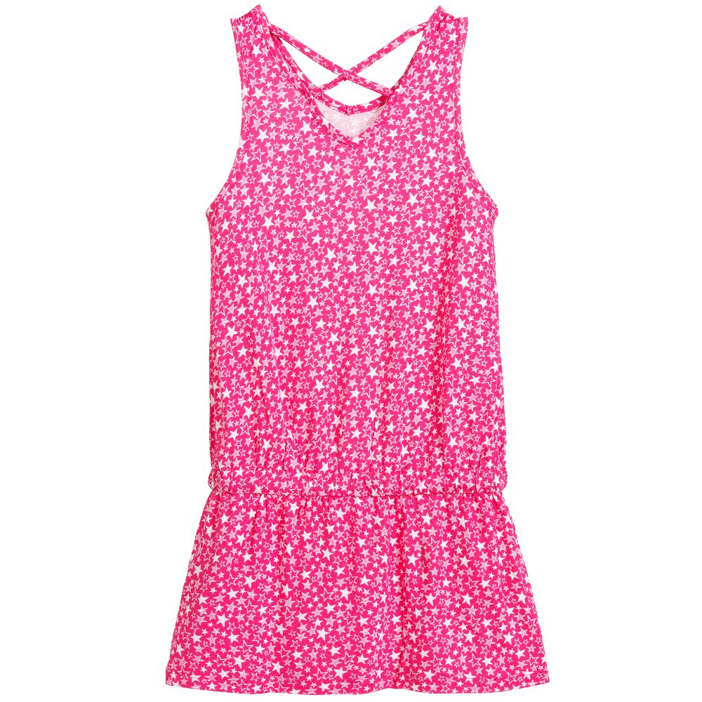 Losan - Pink Viscose Jersey Dress | Childrensalon