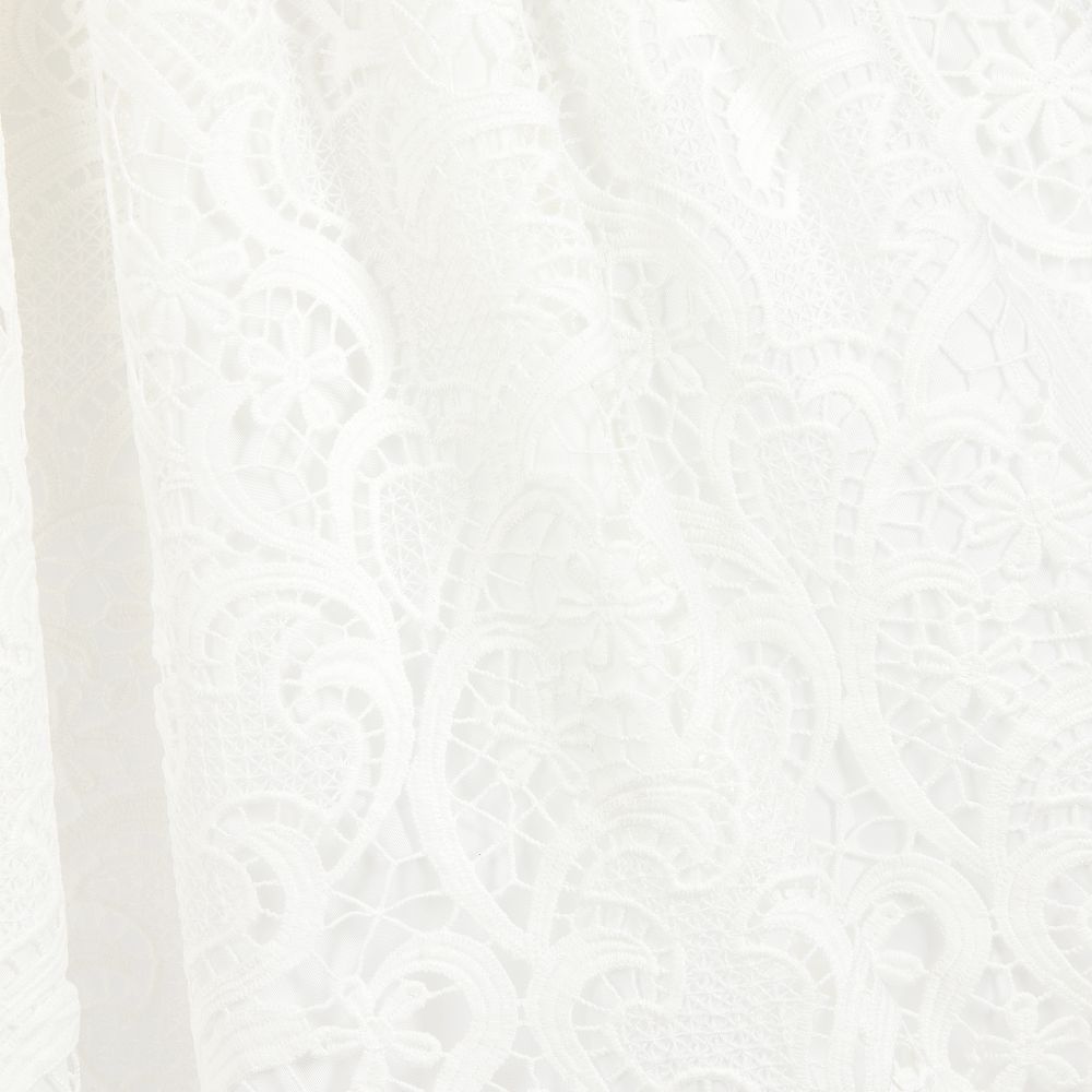 Love Made Love-فستان توليب دانتيل  مطرز لون أبيض | Childrensalon Outlet