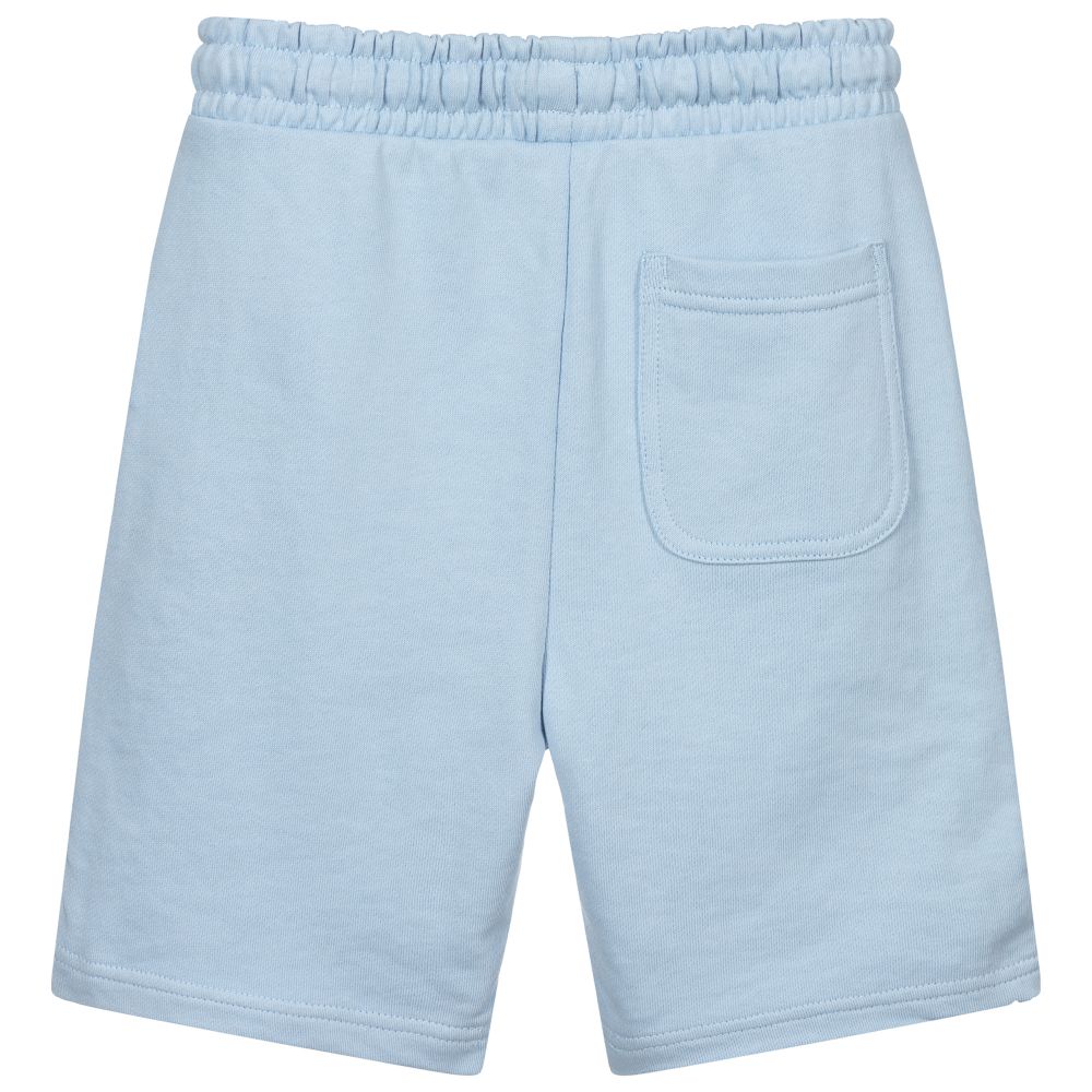 Lyle & Scott-Blue Cotton Jersey Logo Shorts | Childrensalon Outlet