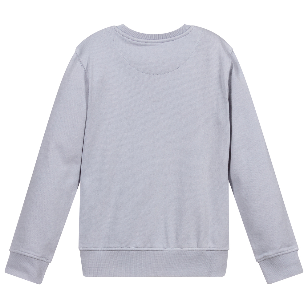 Lyle & Scott-Blue Cotton Logo Sweatshirt | Childrensalon Outlet