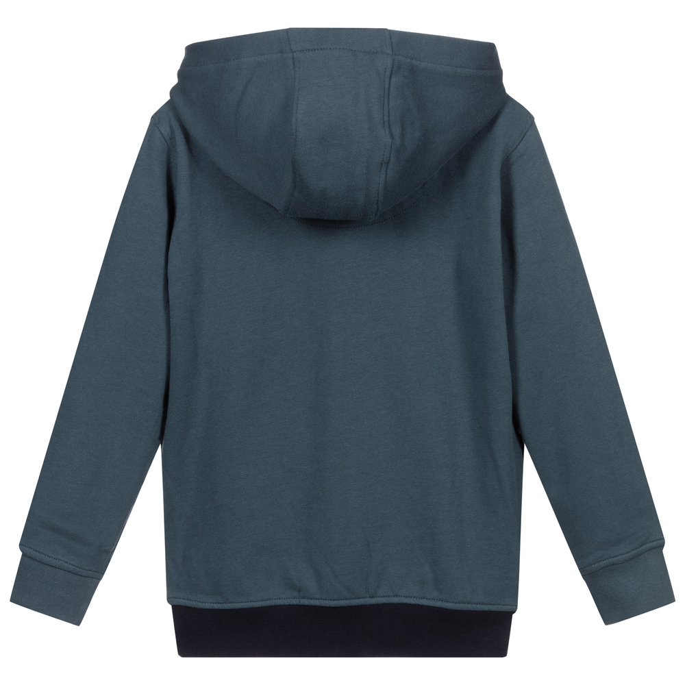 Lyle Scott Blue Green Cotton Hoodie