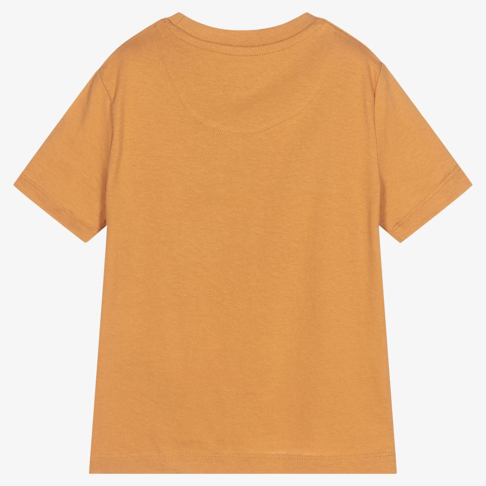 Lyle & Scott-Boys Beige Cotton T-Shirt | Childrensalon Outlet
