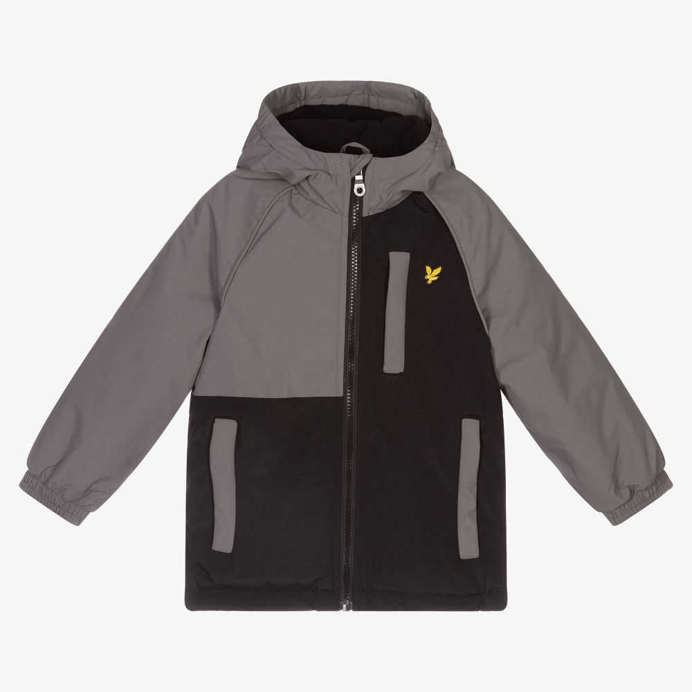 Lyle & Scott - Boys Black & Grey Jacket | Childrensalon