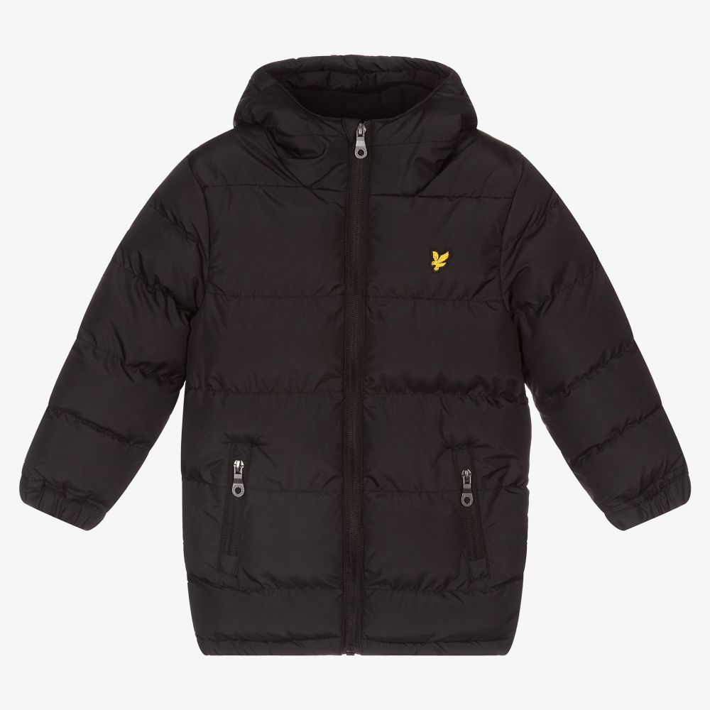Lyle \u0026 Scott - Boys Black Hooded Puffer 