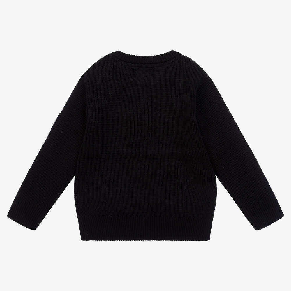 Boys black lyle and scott jumper outlet