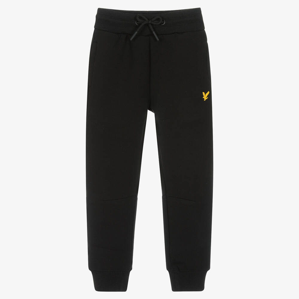 Lyle & Scott - Boys Black Logo Joggers | Childrensalon