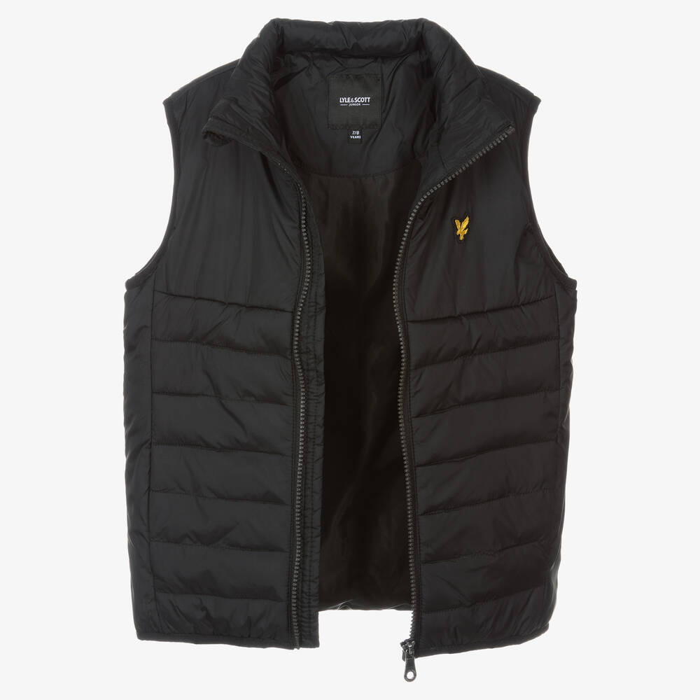 Lyle Scott Boys Black Padded Gilet Childrensalon Outlet