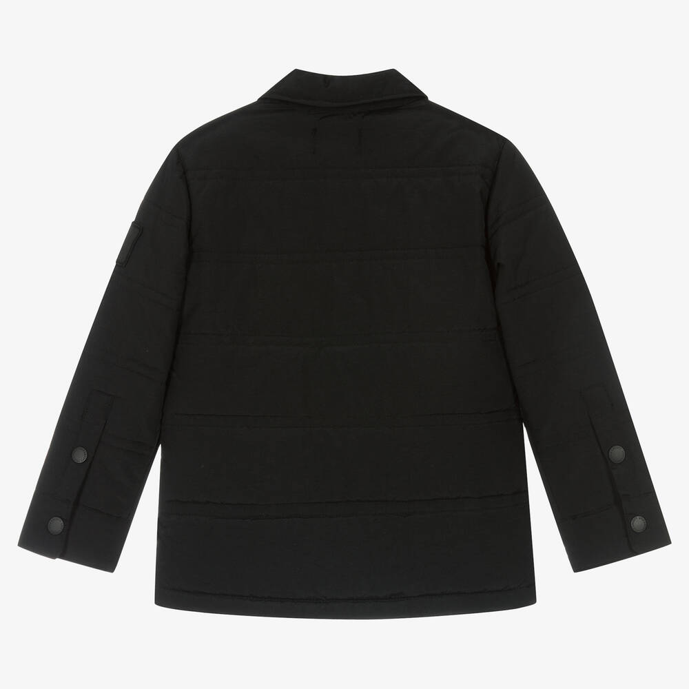 Lyle Scott Boys Black Padded Showerproof Jacket