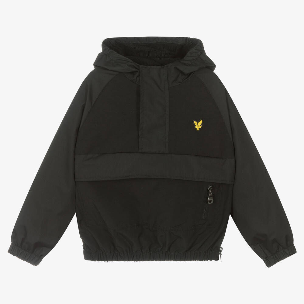 Lyle & Scott - Boys Black Showerproof Jacket | Childrensalon