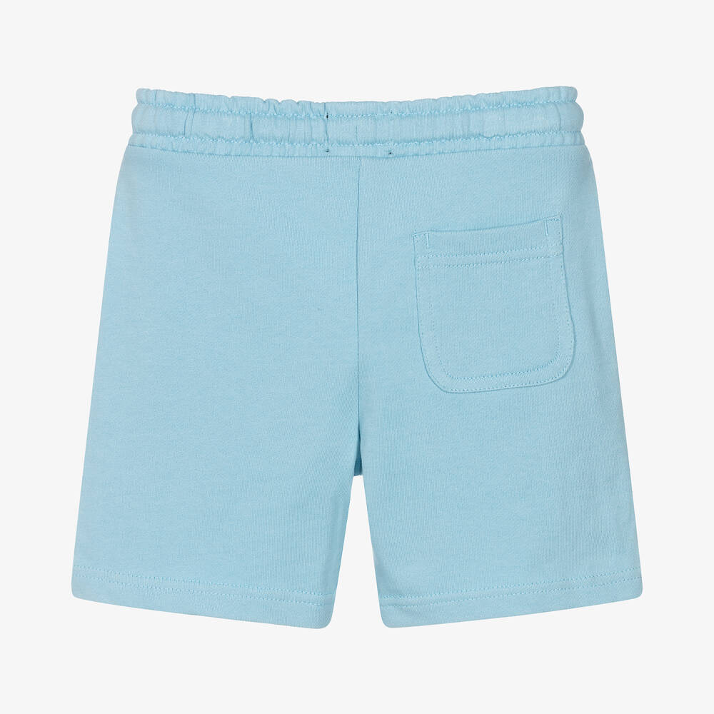 Lyle Scott Boys Blue Cotton Logo Shorts Childrensalon Outlet