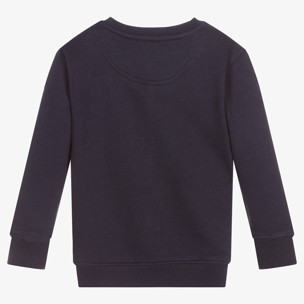 Lyle & Scott-Boys Blue Cotton Sweatshirt | Childrensalon Outlet