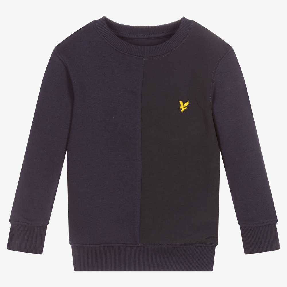 Lyle & Scott - Boys Blue Cotton Sweatshirt | Childrensalon