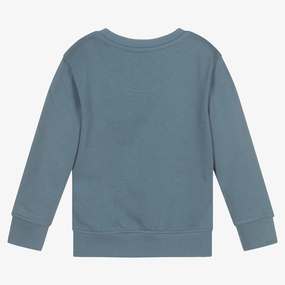Blue on sale cotton sweatshirt
