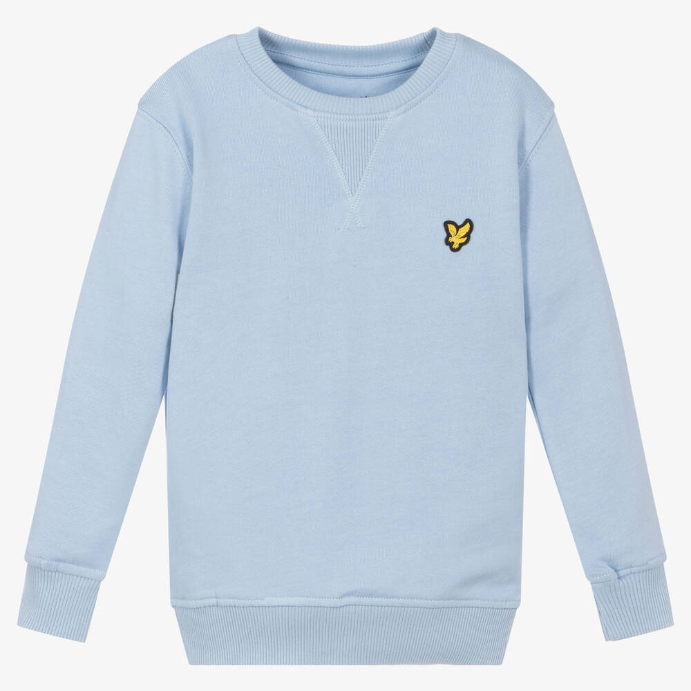 Lyle & Scott - Boys Blue Cotton Sweatshirt | Childrensalon