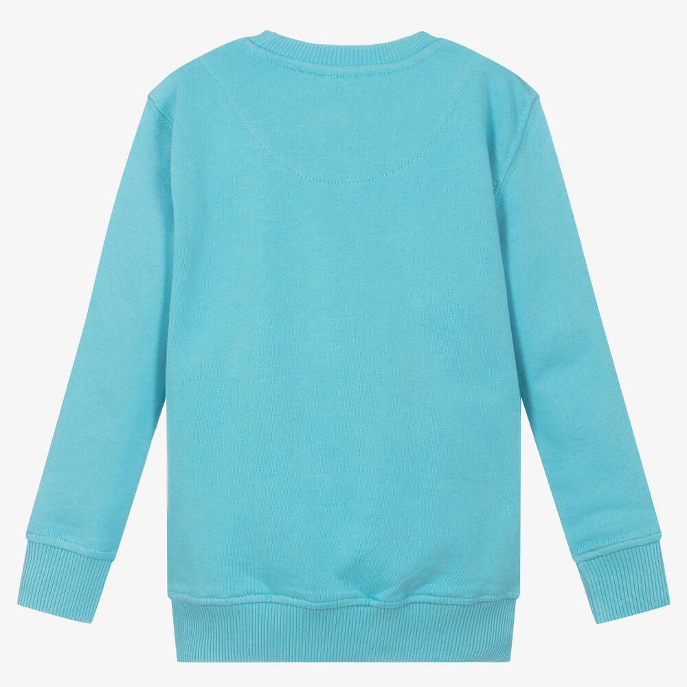 Lyle & Scott-Boys Blue Cotton Sweatshirt | Childrensalon Outlet