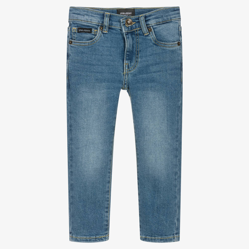 Lyle & Scott - Boys Blue Denim Jeans | Childrensalon