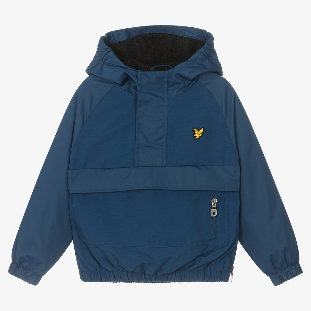 Lyle & Scott-Boys Blue Showerproof Jacket | Childrensalon Outlet