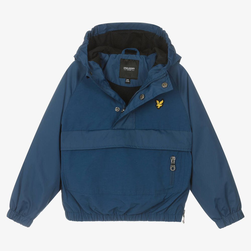 لايل آند سكوت-Boys Blue Showerproof Jacket | Childrensalon Outlet