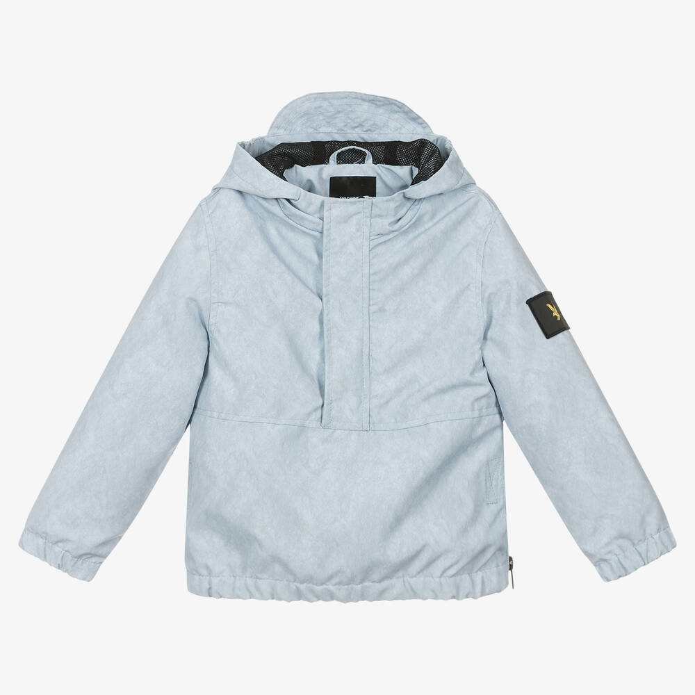 Lyle & Scott - Boys Blue Windbreaker Jacket | Childrensalon